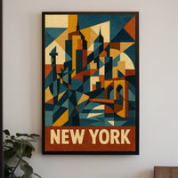 New York City Abstraction Abstract Poster
