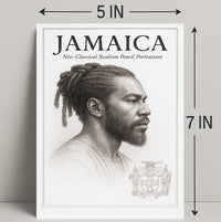 Jamaica NeoClassical Realism Portrait Poster PosterGoat