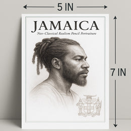 Jamaica NeoClassical Realism Portrait Poster PosterGoat