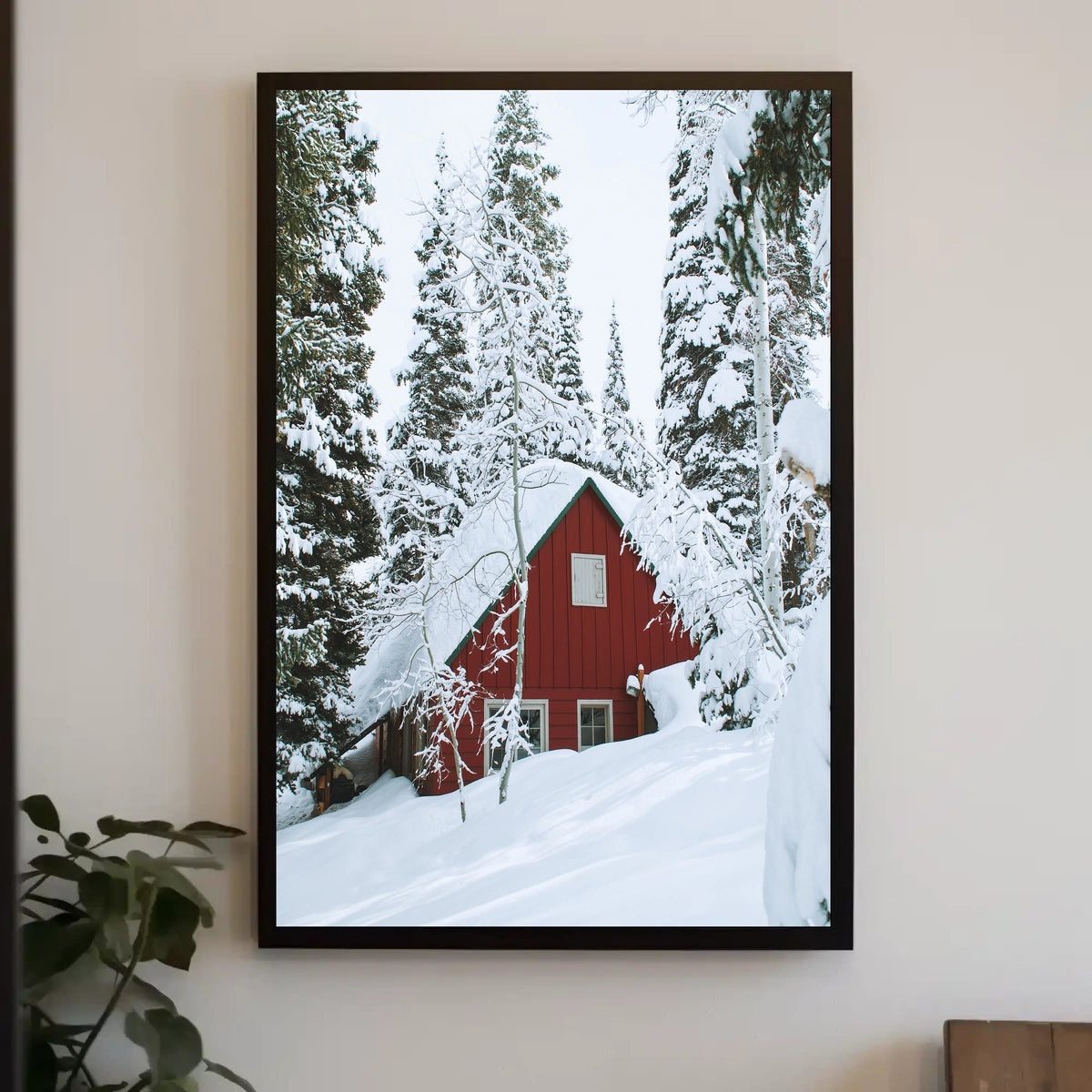 Winter Wonderland Cabin Poster