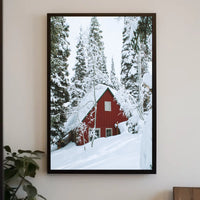 Winter Wonderland Cabin Poster