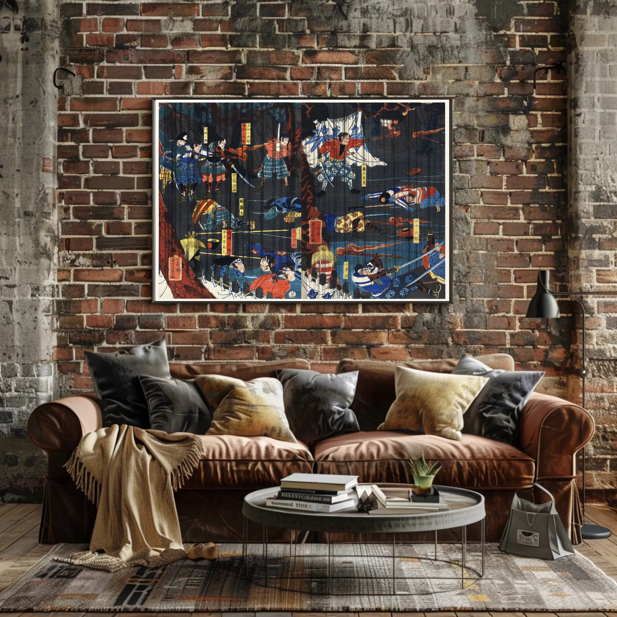 Samurai Battle Art Print: Cultural or Heritage Poster