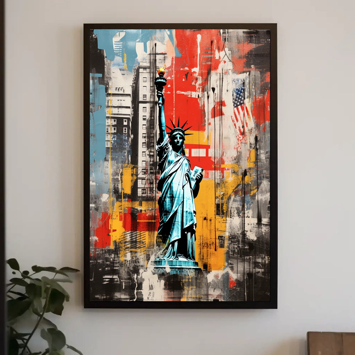 Statue of Liberty New York Travel Art Print Poster