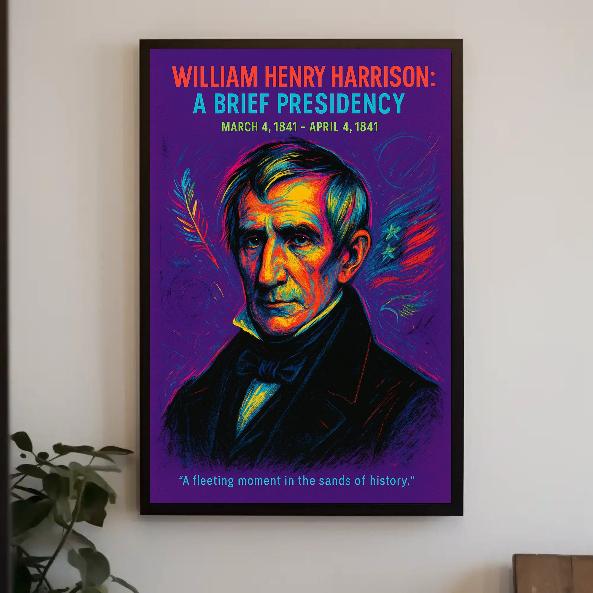 William Henry Harrison A Brief Presidency Poster