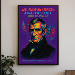 William Henry Harrison A Brief Presidency Poster