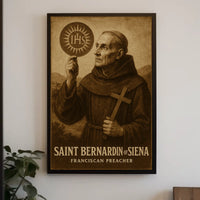 Saint Bernardin Of Siena Poster