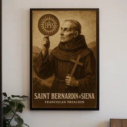 Saint Bernardin Of Siena Poster