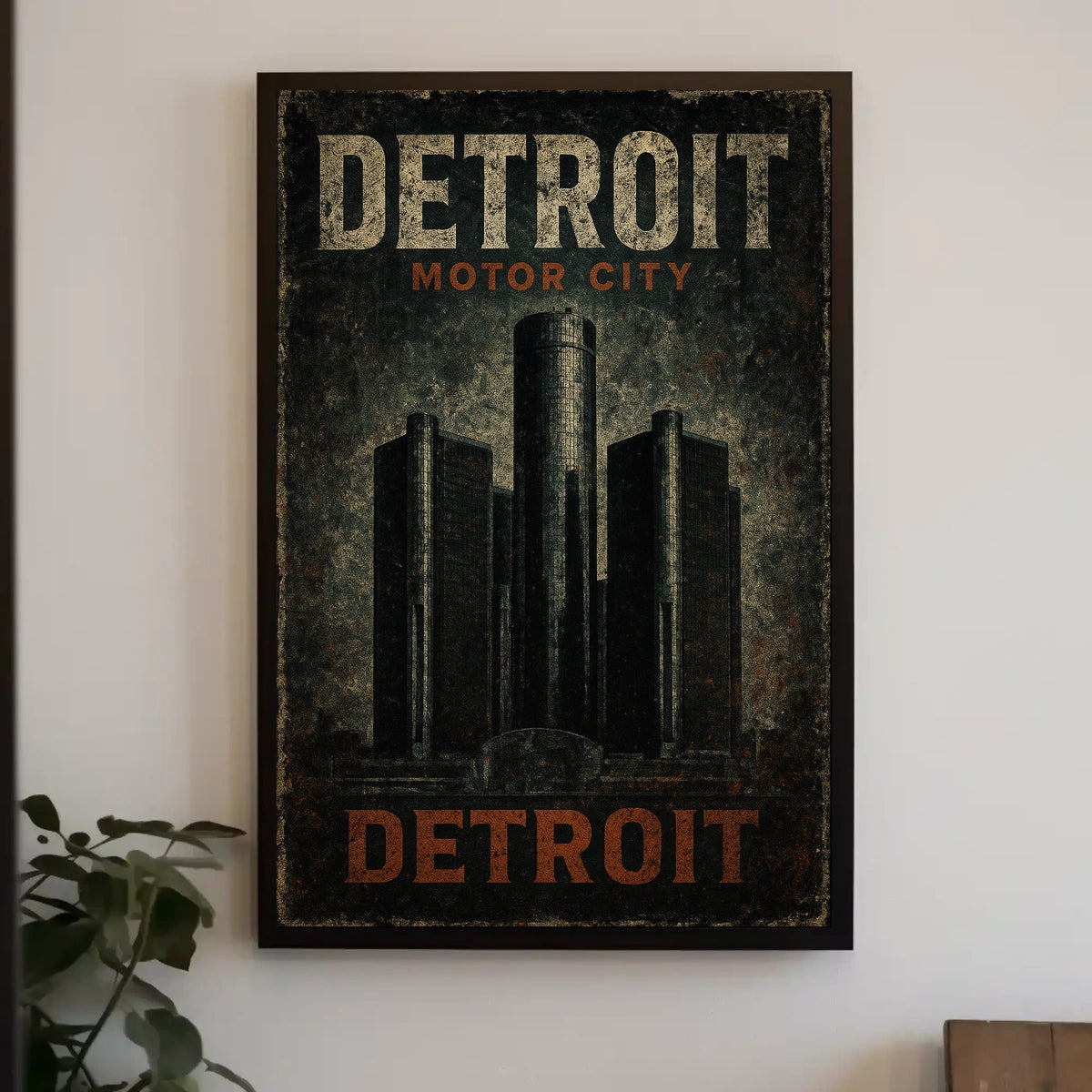 Detroit Motor City Poster