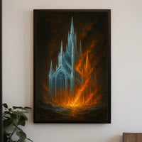 Cathedral in Flames Poster