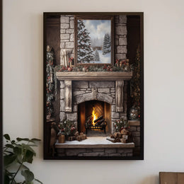 Cozy Winter Hearth Poster