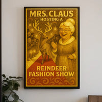 Mrs. Claus Hosts a Reindeer Fashion Show Poster