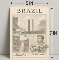 Brazil Cultural and Natural Wonders Poster PosterGoat