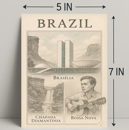Brazil Cultural and Natural Wonders Poster PosterGoat