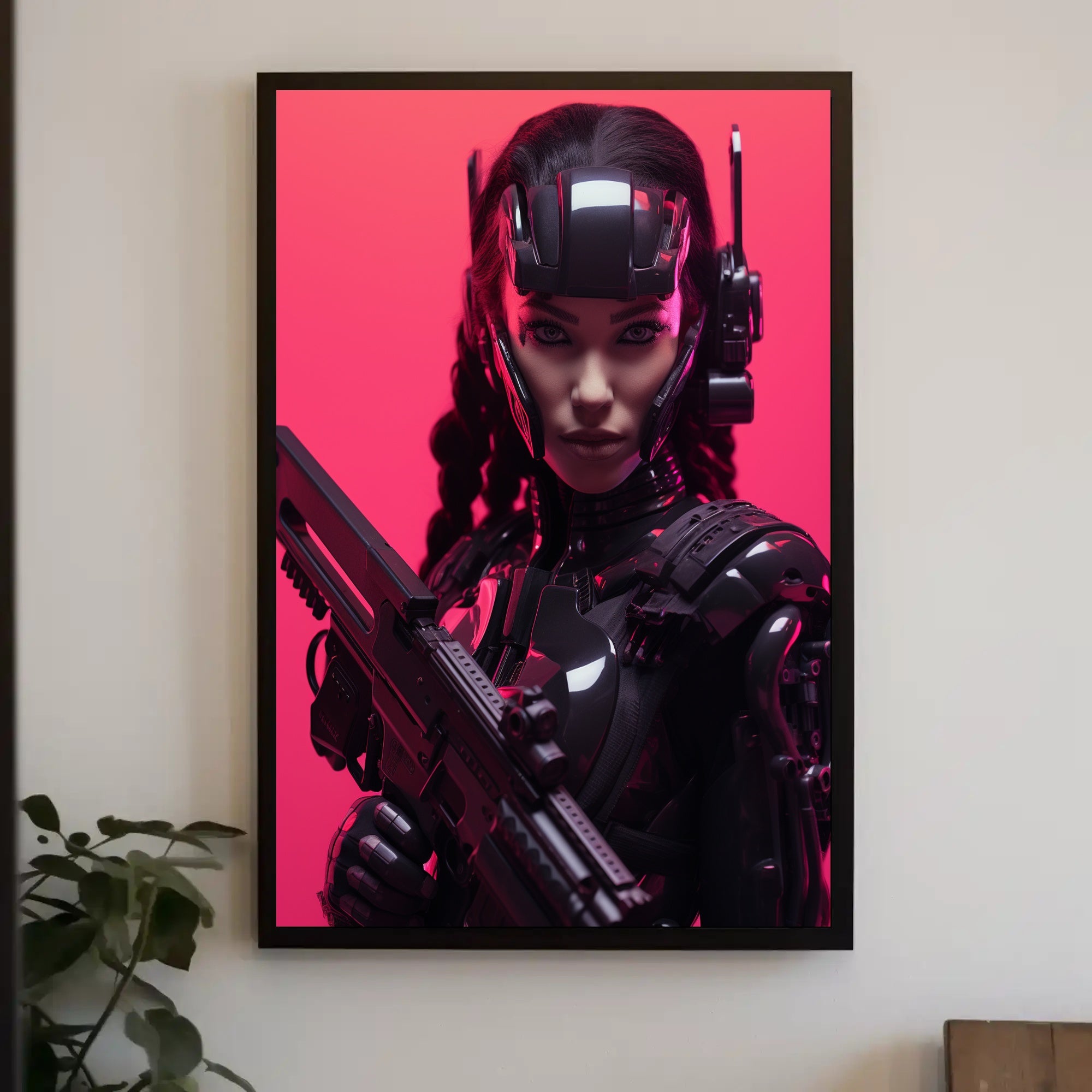 Cybernetic Warrior Poster PosterGoat