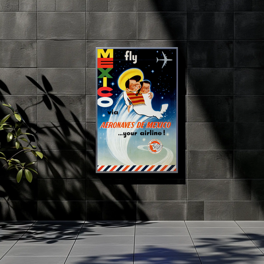 Mexico Aeromexico Travel Poster