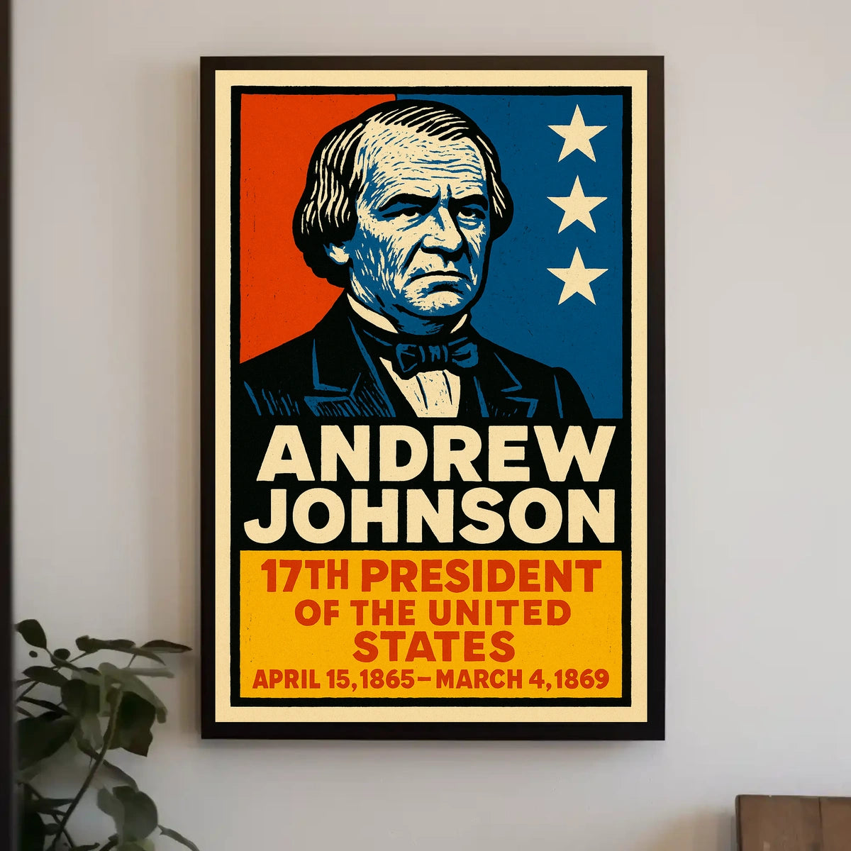 Andrew Johnson 17th President Poster
