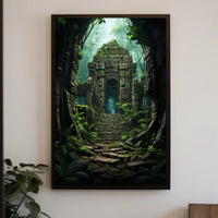 Ancient Jungle Ruins Poster