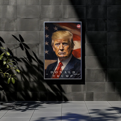 Donald Trump 45th President Of The United States Portrait
