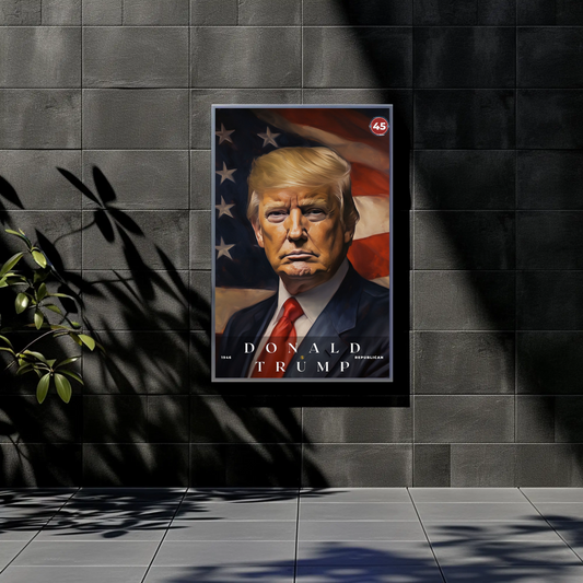 Donald Trump 45th President Of The United States Portrait