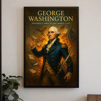 18th-Century Patriotic Hero Historical or Presidential Poster