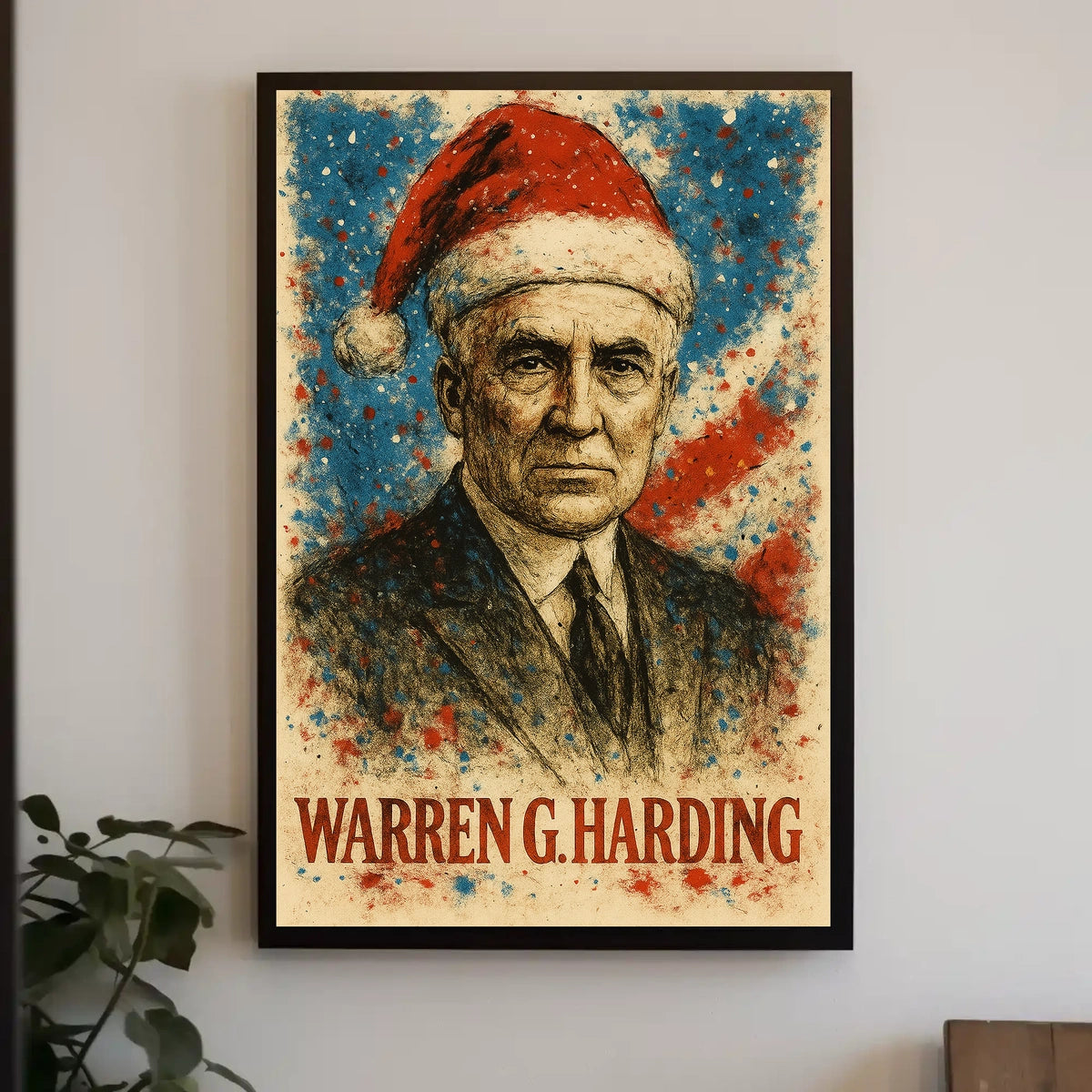 Warren G. Harding 29th President of the United States Christmas SeriesPoster