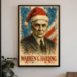 Warren G. Harding 29th President of the United States Christmas SeriesPoster