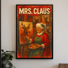 Mrs. Claus The Artist Poster