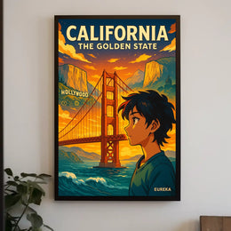California The Golden State Poster