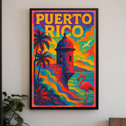 Vibrant Puerto Rico Poster