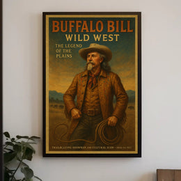 Vintage Western Showman: Cultural Heritage Poster
