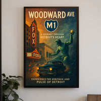 Woodward Avenue A Journey Through Detroits Heart Poster PosterGoat