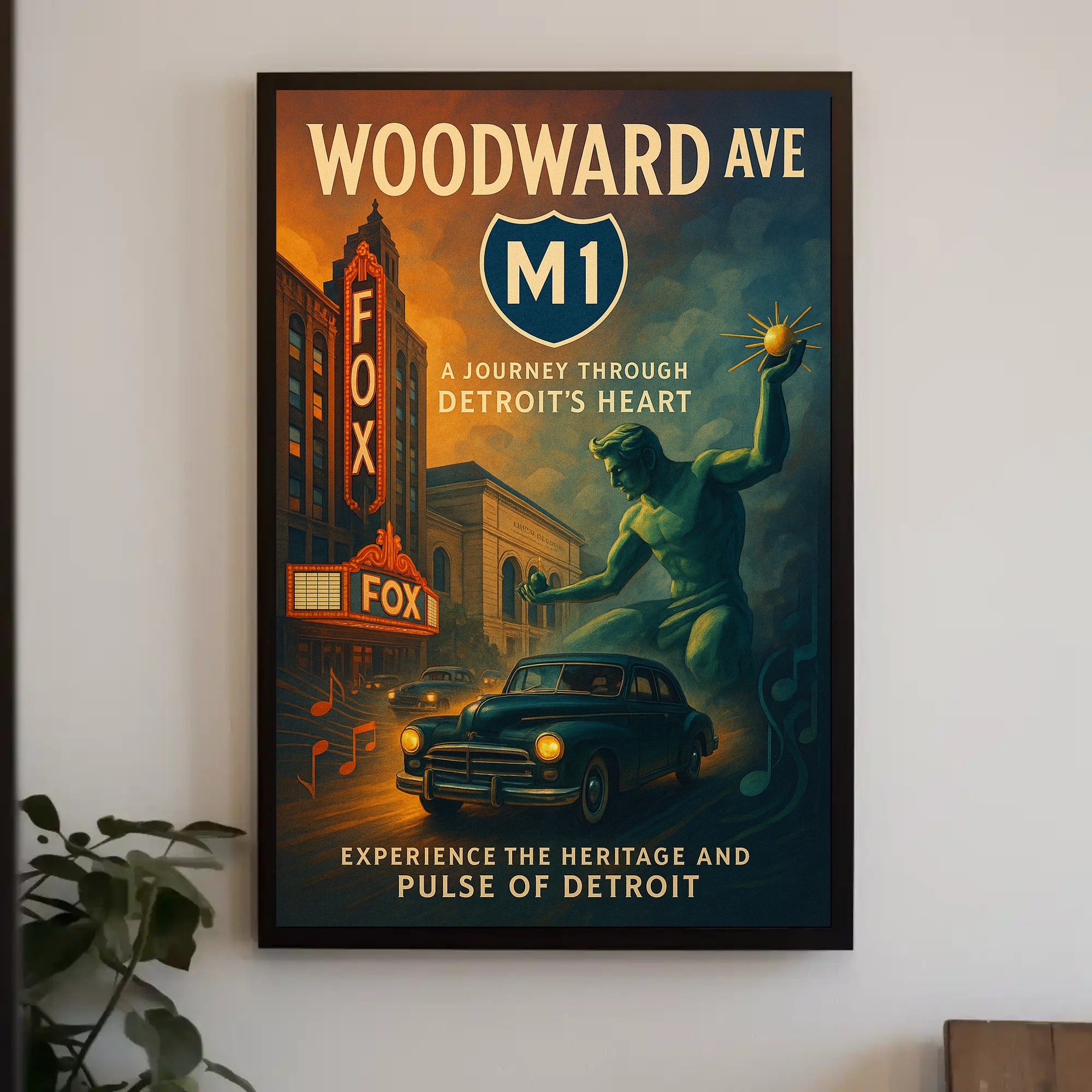 Woodward Avenue A Journey Through Detroits Heart Poster PosterGoat