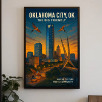 Oklahoma City The Big Friendly Poster