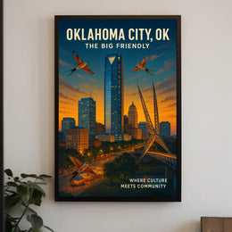 Oklahoma City The Big Friendly Poster