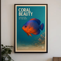 Coral Beauty Angelfish of the Reef Poster PosterGoat