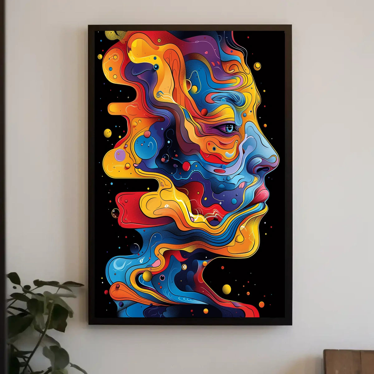 Colorful Abstract Portrait Abstract Poster