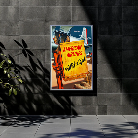 American Airlines Air Freight Poster