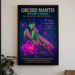 Orchid Mantis Natures Enigma Poster