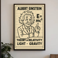 Albert Einstein Theory Of Relativity Poster
