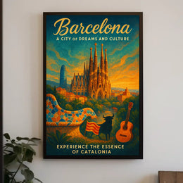 Barcelona A City of Dreams and Culture Poster