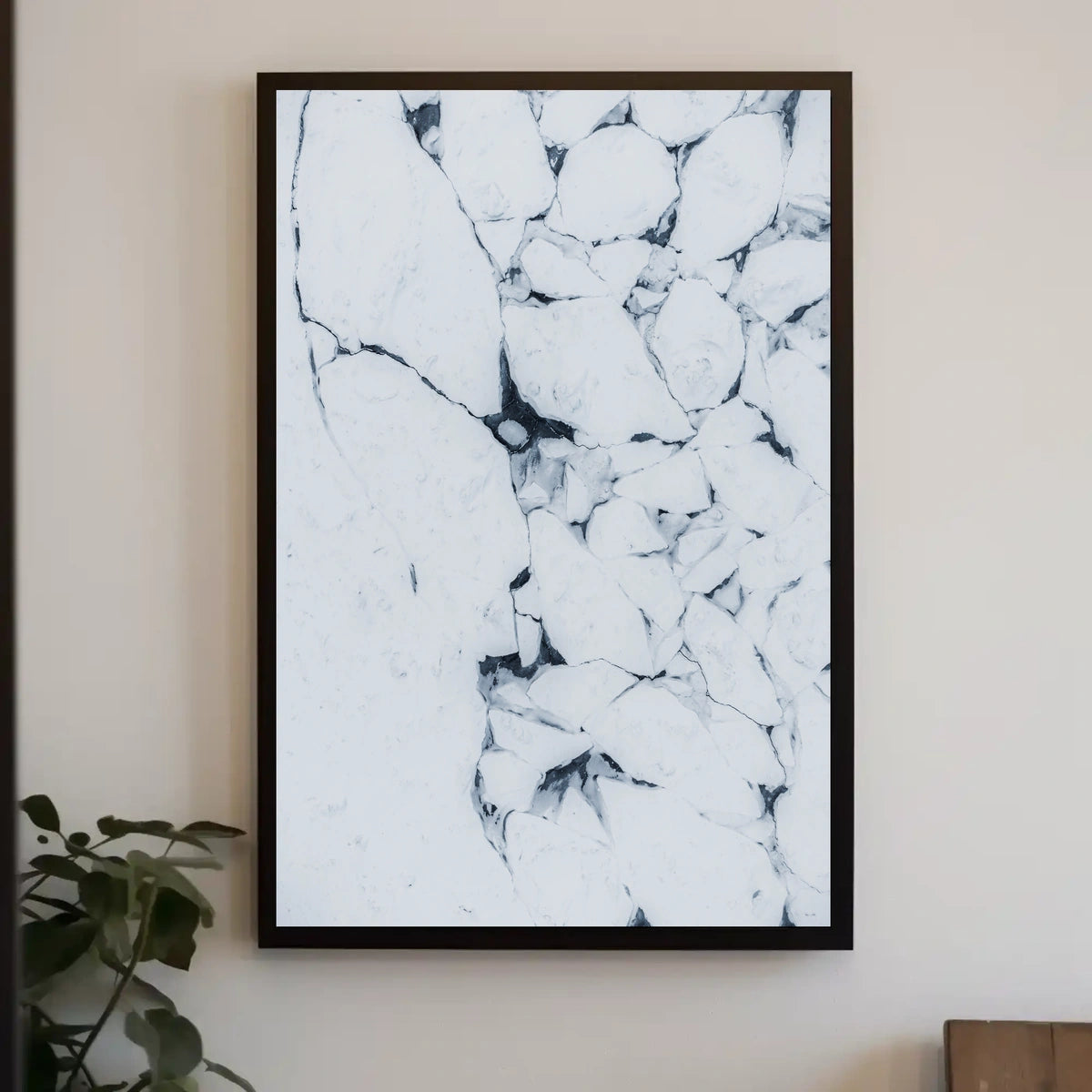 Cracked Ice Arctic Landscape Artistic Poster