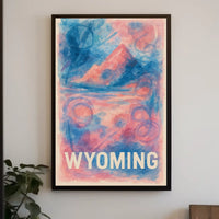 Wyoming Landscape Art Poster