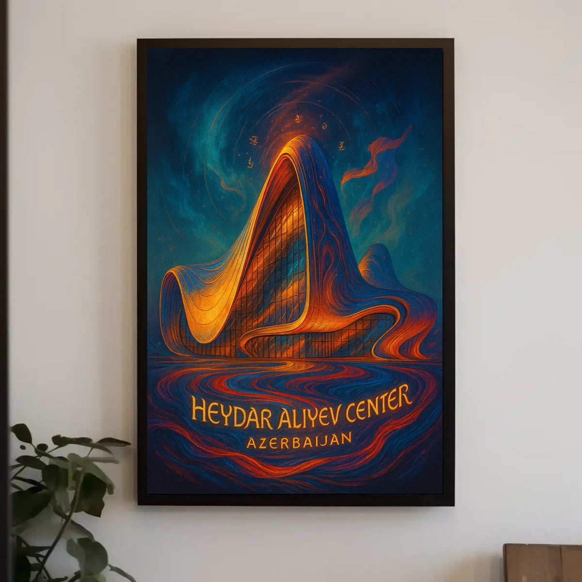 Heydar Aliyev Center Azerbaijan Poster