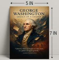 George Washington Legacy of a Leader Poster PosterGoat