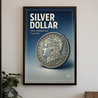 Silver Dollar The American Classic Poster PosterGoat