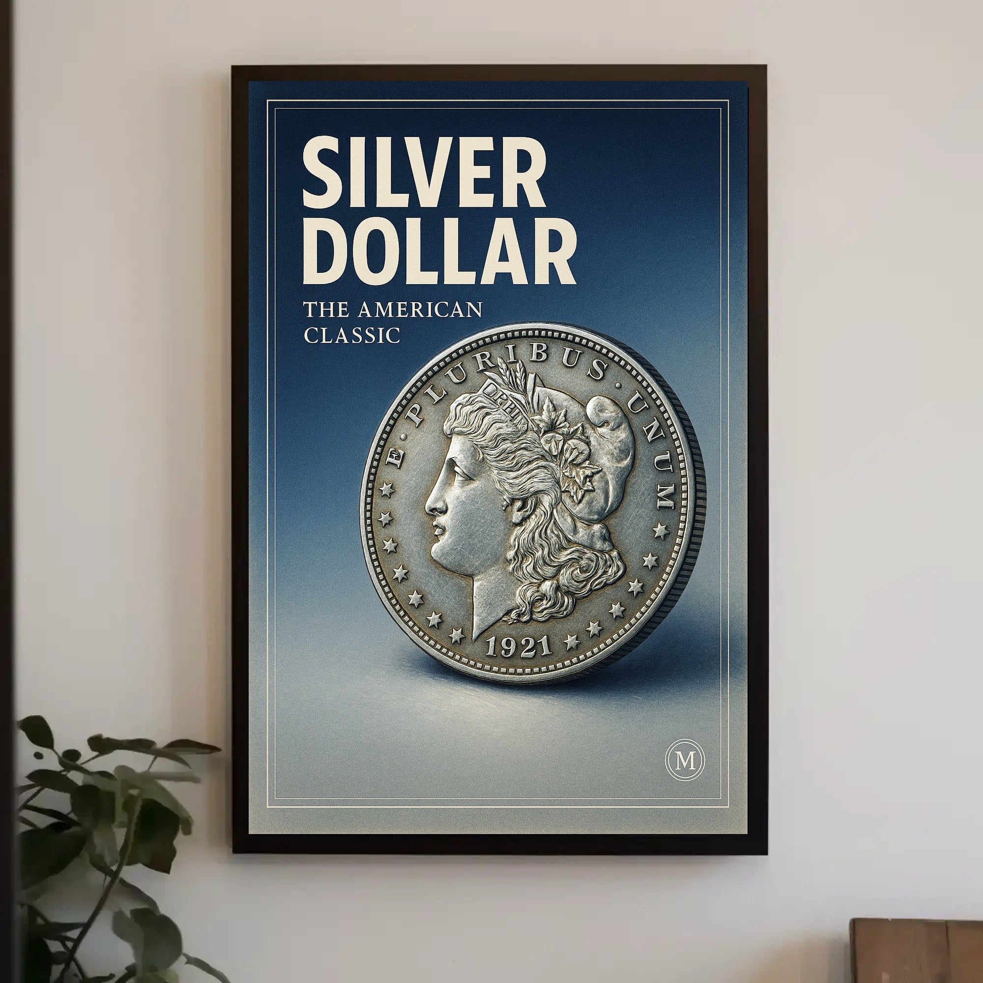 Silver Dollar The American Classic Poster PosterGoat