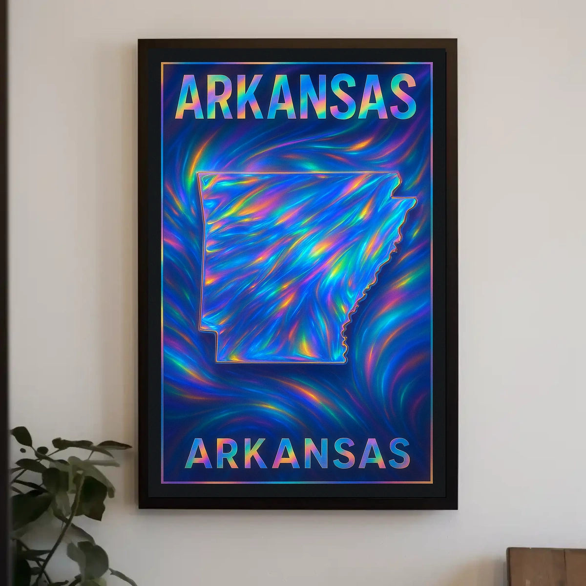Arkansas In Vibrant Colors Poster