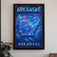 Arkansas In Vibrant Colors Poster