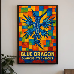 Blue Dragon Glaucus Atlanticus Poster