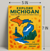 Explore Michigan Poster PosterGoat